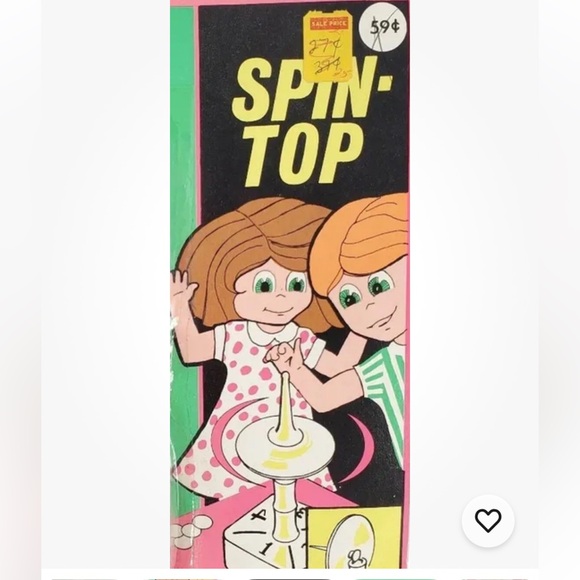 Vtg ChemToy Spinner Top Chance Game Sealed Unopened 60s Dime Store Birthday Gift - Picture 5 of 10